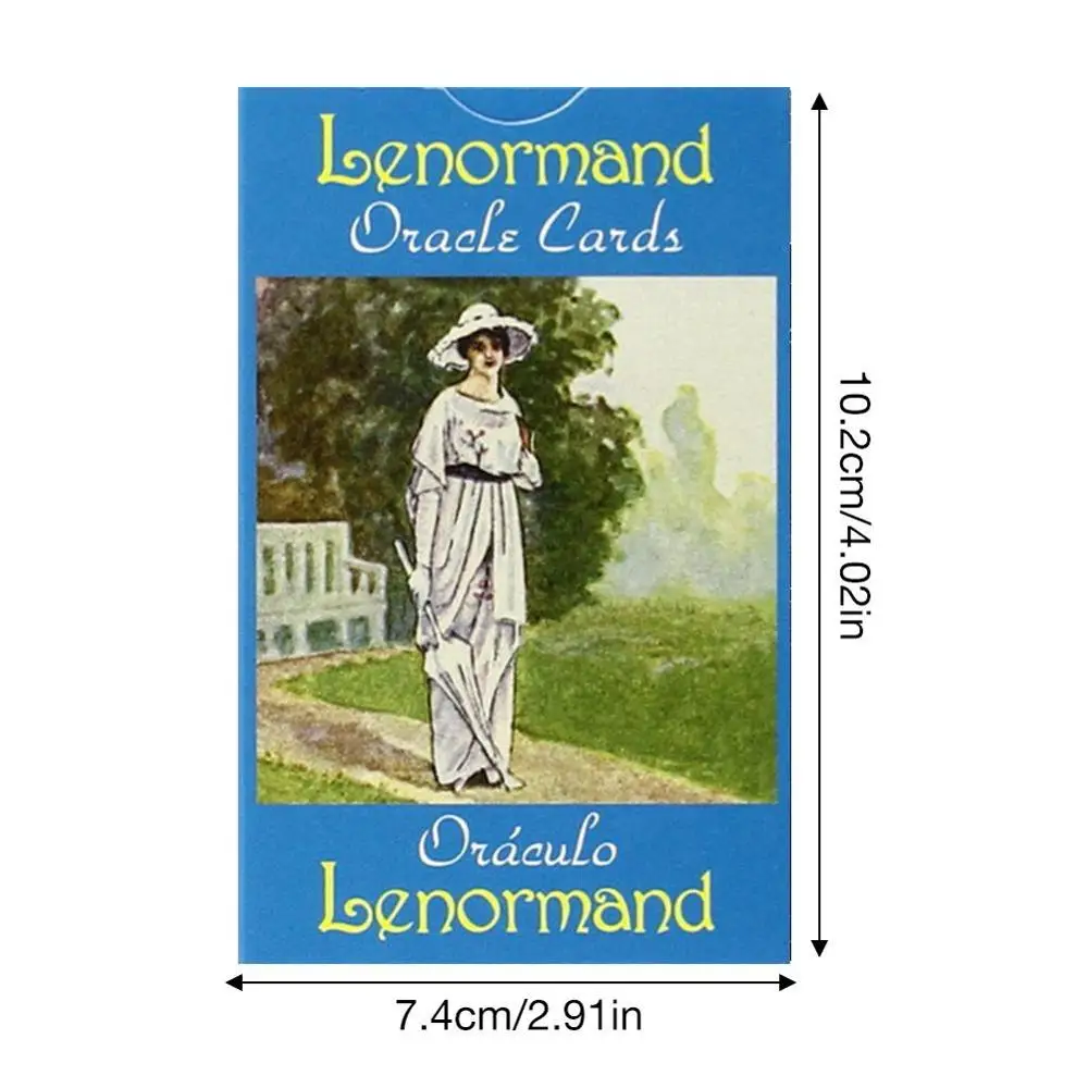 36 шт. Lenormand Oracle Cards Deck прочные Таро карты руководство гадание Fate Board игра для женщин