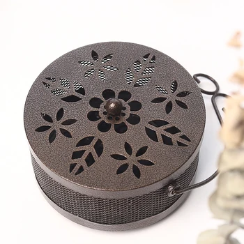 

Decor&Practical Delicated Iron Cutout Metal Mozzie Mosquito Coil Holder Burner Repellant Home Garden Decor Outdoor