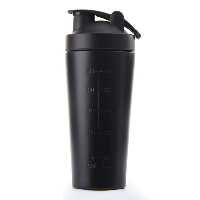 

ABSS-Stainless Steel Protein Vibrating Bottle Gym Shaker Sports Milkshake Blender Water Bottle Whey Protein Fitness Without BPA
