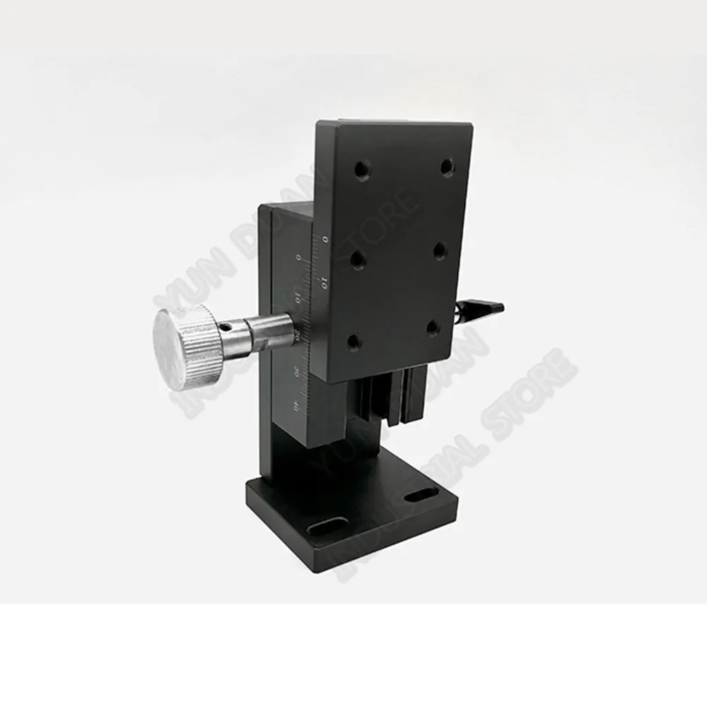 

Fine Tuning Sliding Table XZ Axis 40*60mm Manual Displacement Trimming Platform Lift Dovetail Guide Rack optics Lab 15MM Stroke