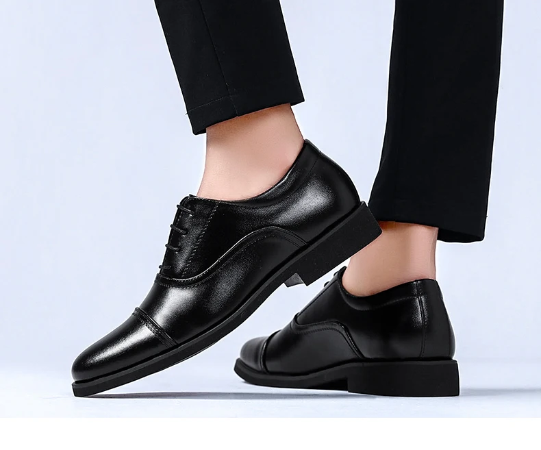 Мужские оксфорды; деловые повседневные мужские туфли из натуральной кожи; Мужская обувь; высококачественные модельные туфли с острым носком; мужские лоферы на плоской подошве