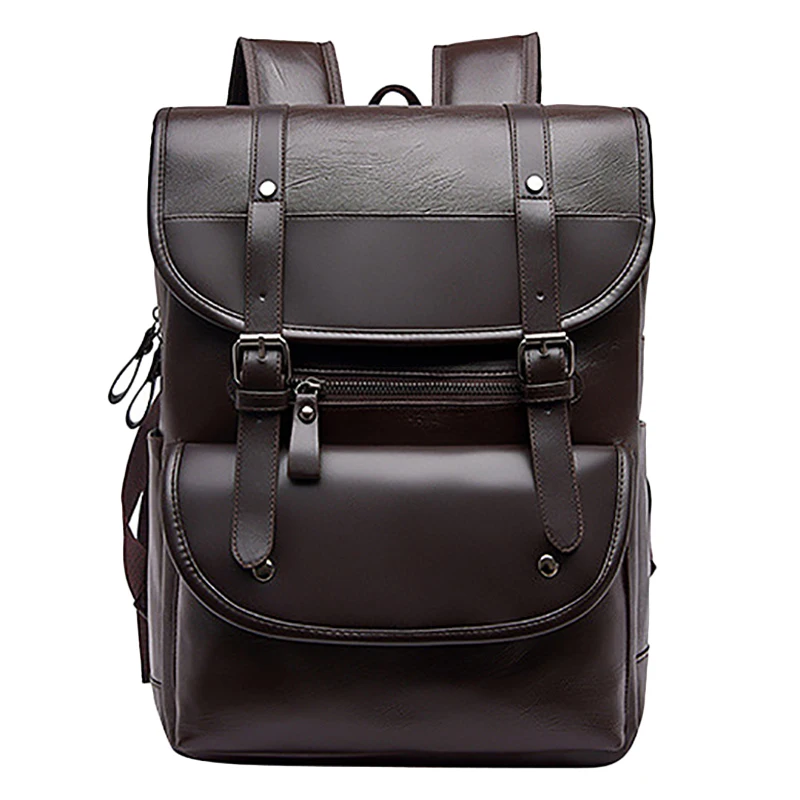 pu leather backpack