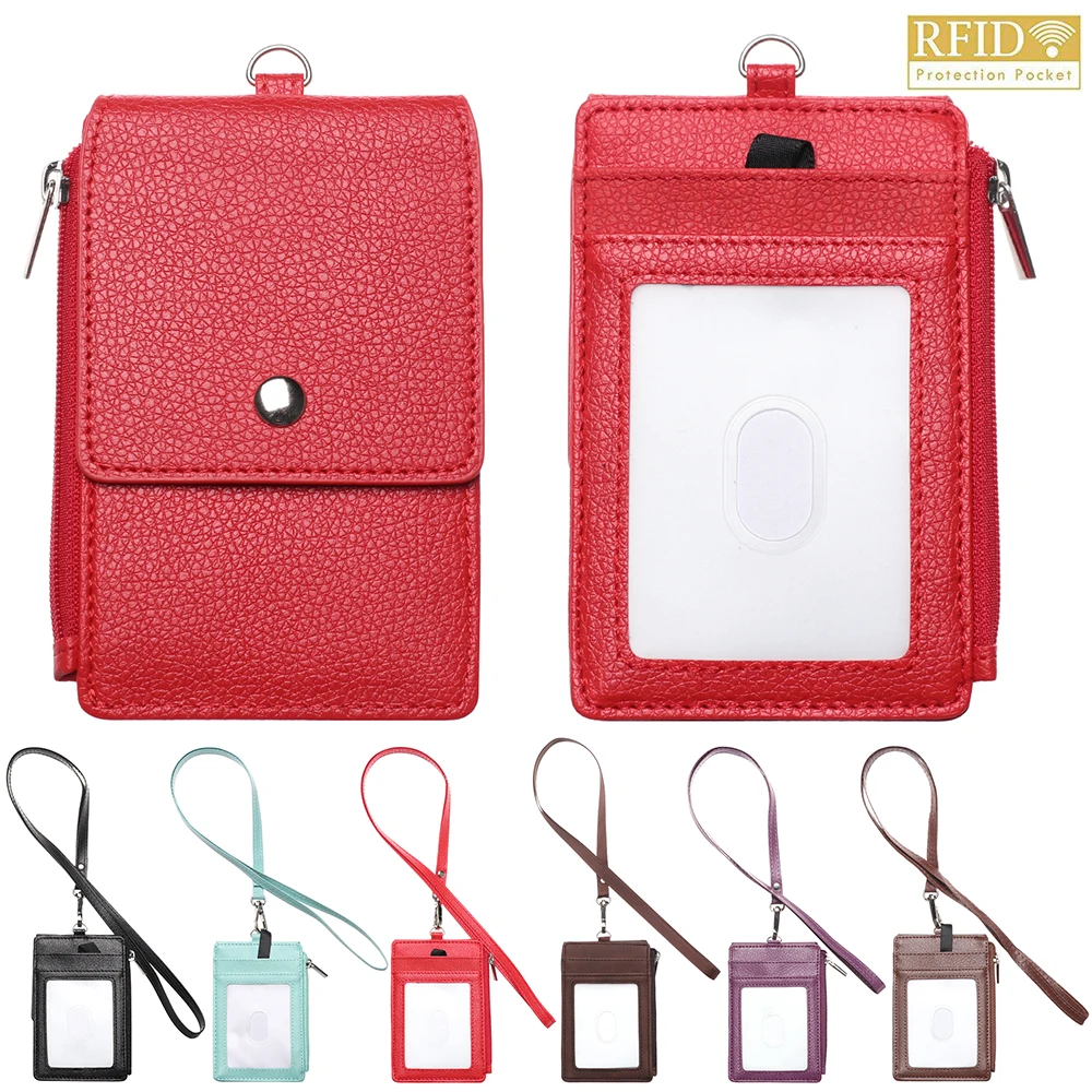 Card-Holder Lanyard Protection-Bank RFID Business-Name Women 1pc with Identity Adults