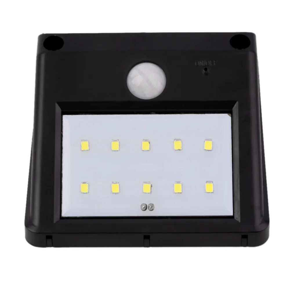 

Super Bright 10-LED Solar Power Motion Sensor Wall Light Outdoor Waterproof Garden Lamp Energy Saving Pathway Light