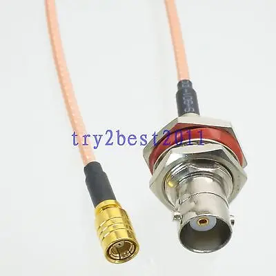 

DHL/EMS 50 Sets RG316 BNC jack pin bulkhead to SMB jack pin RF Jumper pigtail Cable 8inch -C1