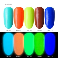 Горячий ночной арт блеск погружающийся Флуоресцентный порошок пигмент ультратонкий Блеск Сияющий порошок для ногтей CNT 66