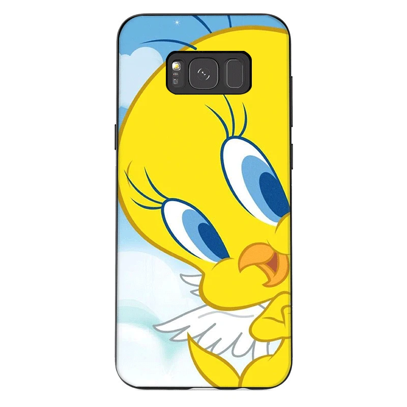 Мобильный чехол для телефона из термополиуретана для samsung Galaxy A50 A70 A10 A30 A40 A3 A5 A6 A7 A8 A9 J6 Защитная крышка с принтом птичка Твити Piolin