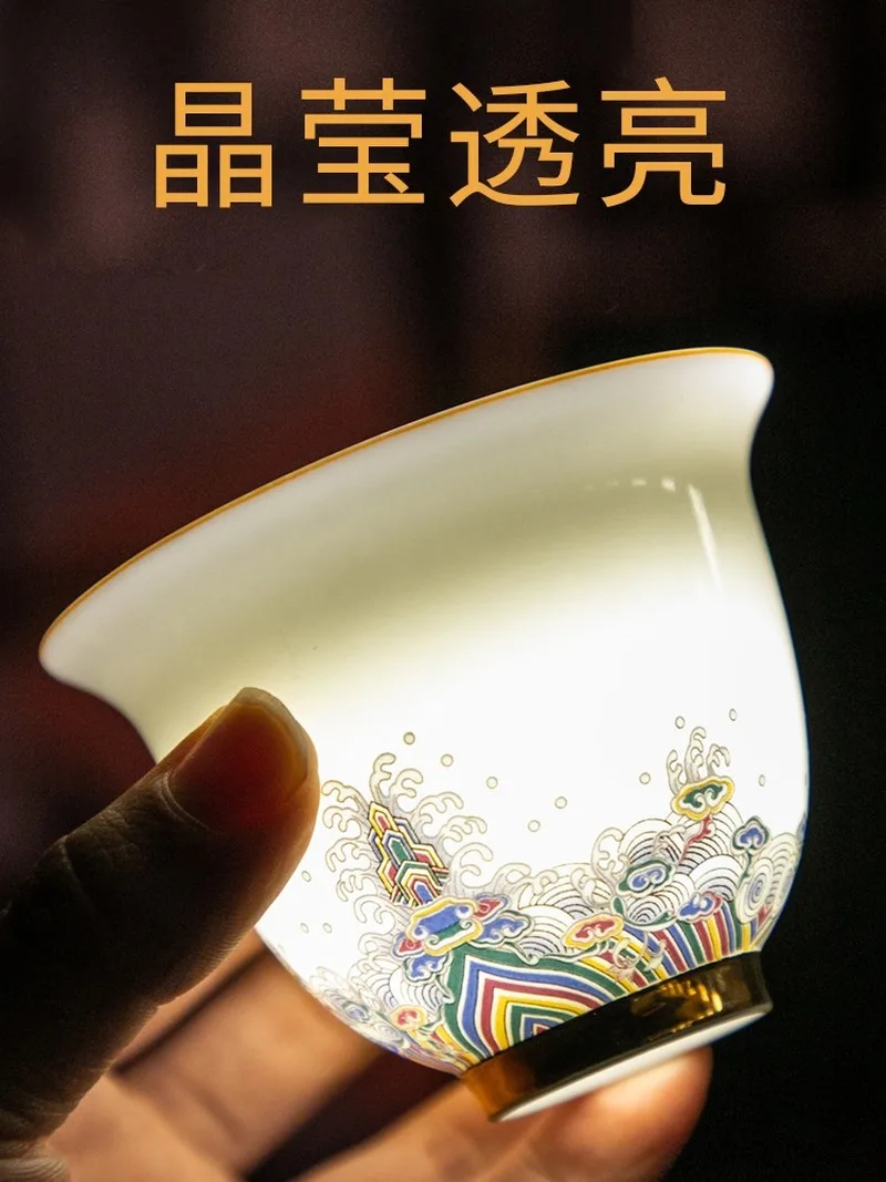 Цзиндэчжэнь чайная чашка sopera de ceramica подарок для друга чайная посуда пиалы для чая украшения дома аксессуары Хризантема Чай Исин