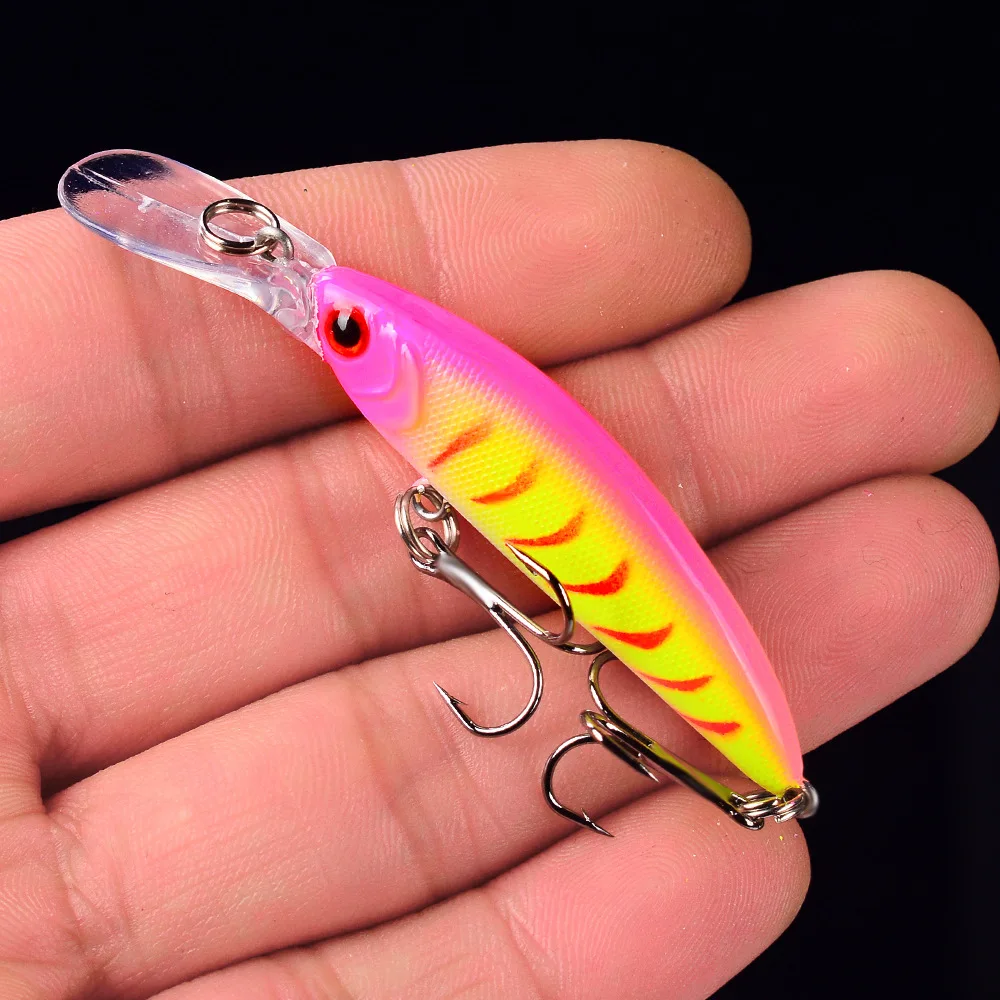 1Pcs Minnow Angeln Locken 70mm 6g Sinking Crankbait Harten Köder Wobbler Künstliche Hecht Karpfen Swimbait Pesca für Hecht Forelle – Detail 13