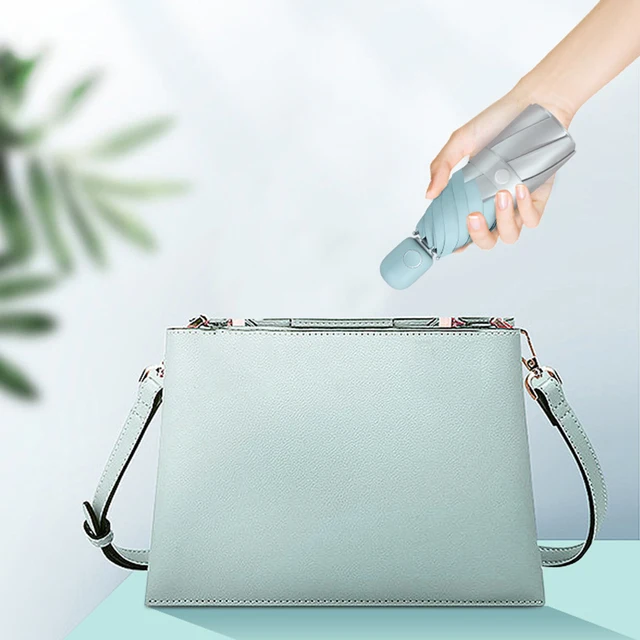 Xiaomi Teljes-Automatikus Zseb Esernyő Titán Ezüst Bevonat 5 Összecsukható 7 Bordák Anti Ultraibolya Kompakt Mini Ombello Pieghevole - Image 2