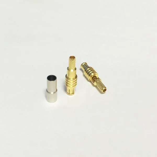1 шт. Новый RF MCX Штекерный соединитель обжимной для RG316 RG174 LMR100 прямой Золотой