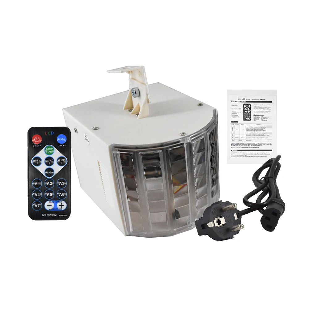 

Mini Stage Light Lamp 6 Colors Lights Sound Activated Auto Disco Light with Remote Control for DJ Party Wedding Club Pub KTV