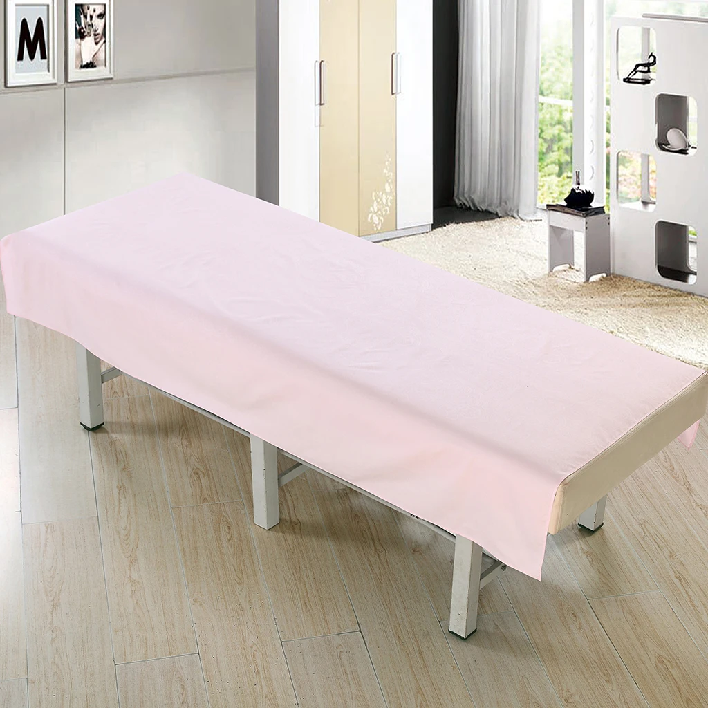Professional Beauty Linen Massage Table Cover Facial Bed Flat Sheet Waterproof Oil Proof Fit Most Cosmetic Beds 190x120cm