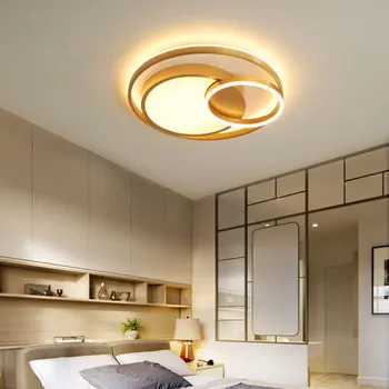 

Modern Bed Room Ceiling Led Lamp Kitchen Study Decor Light Fixtures Remote Control Home Lighting Gold Metal Acrylic Lustre
