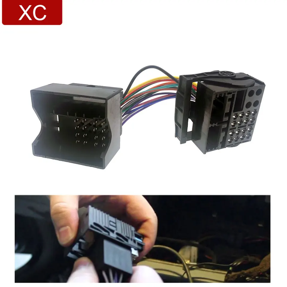 Adaptador ISO Universal 16 Pines Para Radio Coche - Compatible Con VW, Opel, Fiat, Renault Y Más | Plug & Play