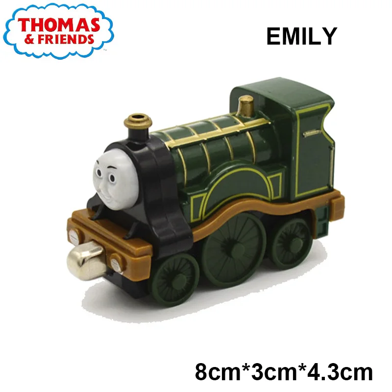 1:43 Томас и Друзья Металлический Литой магнитный поезд игрушечный транспорт Emily Toby Lady трек поезд модель игрушки Детский Рождественский подарок - Цвет: emily