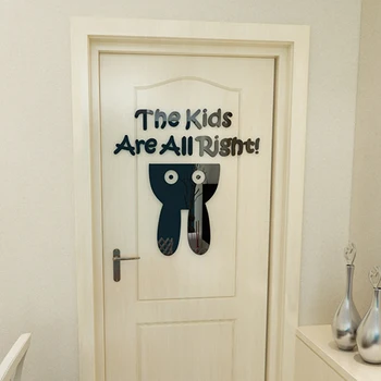 

80 decorative rabbit stereo wall stickers cute porch living room background cartoon decorative acrylic door stickers