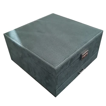 

Large Capacity Jewelry Box Multilayer Ring Necklace Etc. Organizer Case with Drawer / Lock Women Wedding Birthday Gift