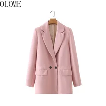 Chaqueta Retro de color caqui para mujer, traje de oficina con botón, abrigos informales Chic, moda femenina, trajes, ropa de otoño 2021