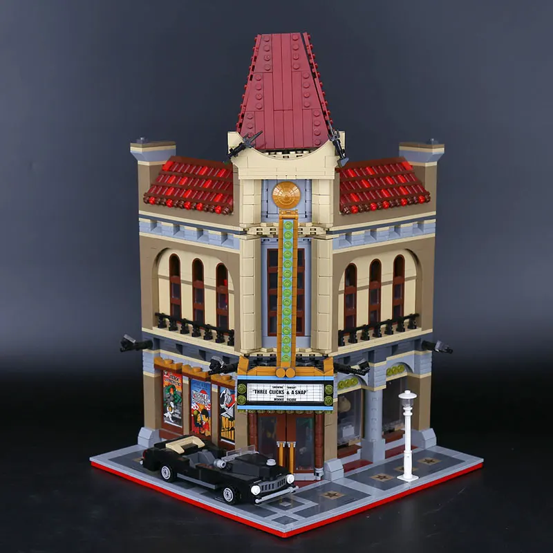 

15006 City Street Palace Cinema Model Building Blocks Set Compatible legoing with 10232 Classic House Architecture Toys
