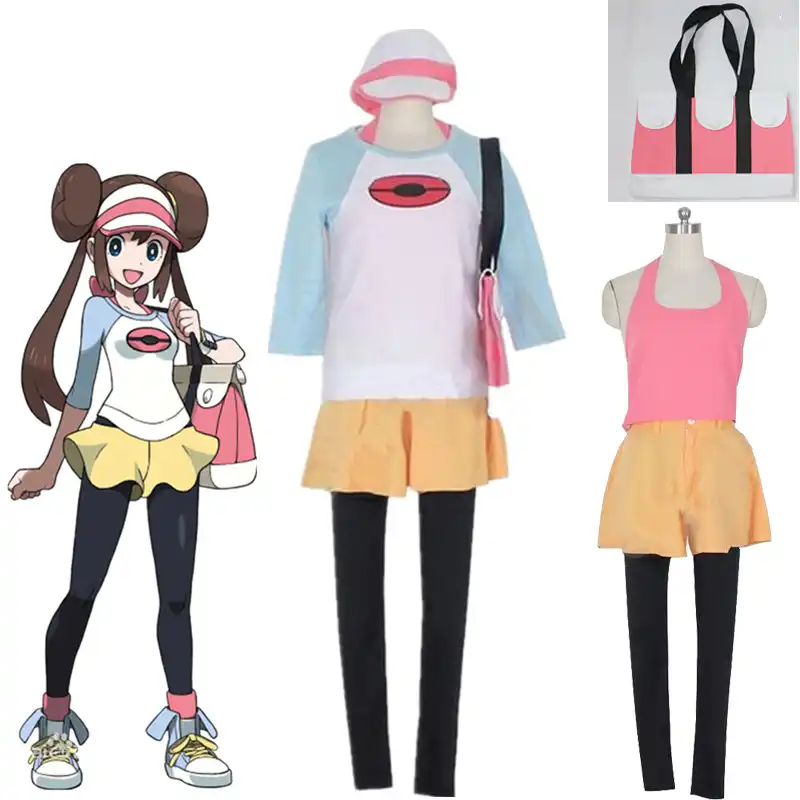 アニメポケモン黒 2 と白 2 日本の Cos ポケモンポケットモンスターローザ服女性コスプレハロウィンローザコスプレ衣装 Aliexpress