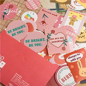 

40Pcs Cute Cartoon Children Animals Sticker DIY Craft Scrapbooking Album Junk Journal Planner Decorative Stickers