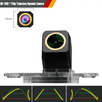 

HD1280x720p Golden Car Rear View Reverse Backup Camera Trajectory Dynamic Parking Line for Volvo XC60 XC90 S40 S60 S60L S80L V60