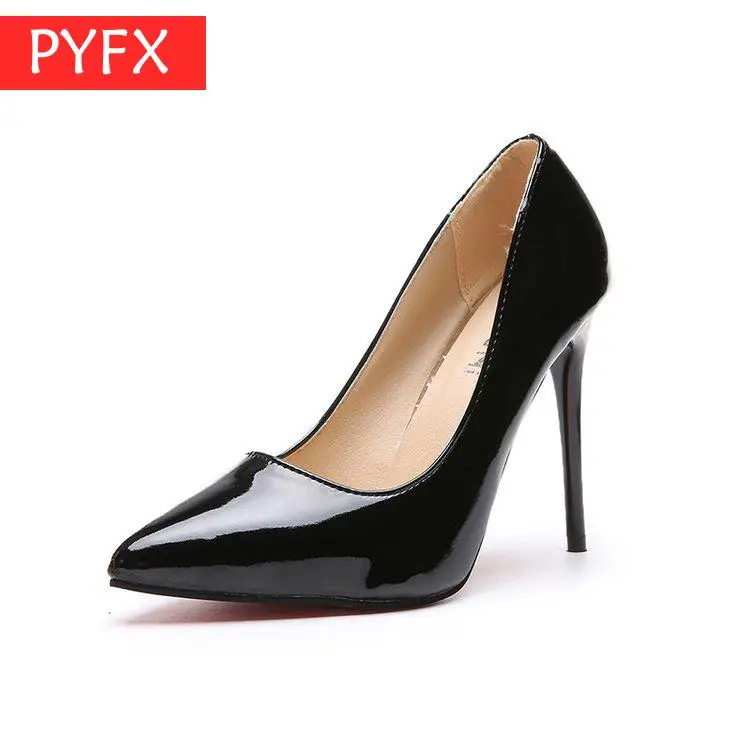 

The New Style Of Pointed Leather Simple Elegant Italian Discount Women's High Heels In 8 Colors, 35-44 Yards With 11 cm high