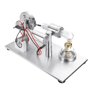 

Double-cylinder DIY Stirling Engine Motor External Combustion Engine School Demonstration Early Learning Education Toy For Kid