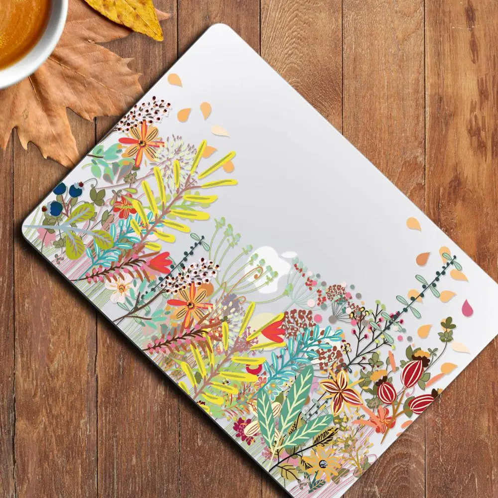 laptop case 16 inch Laptop Case A2141 Floral Print Hard Shell Cover for MacBook 2020 Air Pro 13 A1932 A2337 A2289 AA233 Case w/keyboard Skin laptop cover