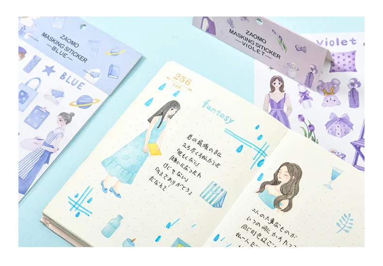 Early Foam Origional Tearable Adhesive Paper Late Summer Unique Color Series Fresh PDA Material DIY Decorative Stickers 8