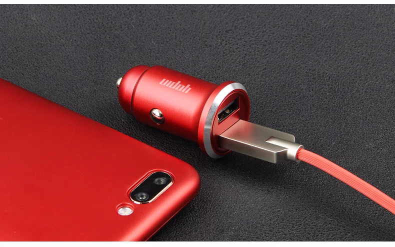 Superior Products shi xin-Aluminium Alloy Mini Car Charger Multi-functional Car Cigarette Lighter Plug Double USB Car Charger