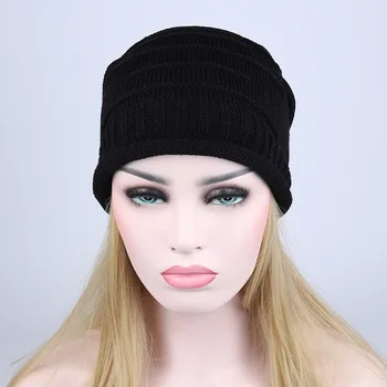 

New Women's Winter Hats Knitted Wool Casual Cap Gorros Thick Warm Bonnet Beanie Hat for Women