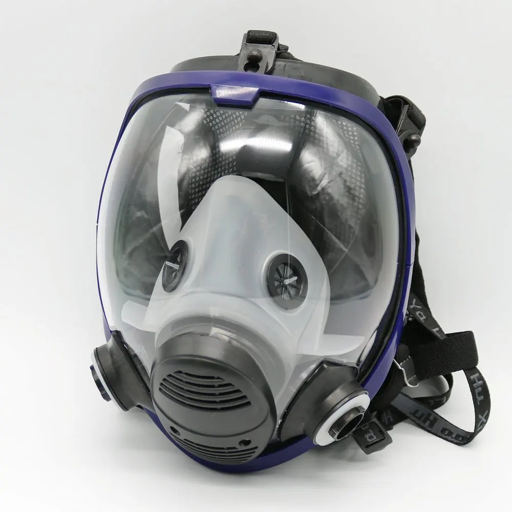 7 в 1, силиконовая противогаз с химическим распылением, маска для всего лица 6800, Противопылевой фильтр, органический газ, защита промышленности, респиратор