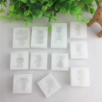 

Aniaml Bear Rabbit Pig Silicone Mold Cake Decorating Candy Molds Polymer Clay Craft Epoxy Resin Pendant Jewelry Making
