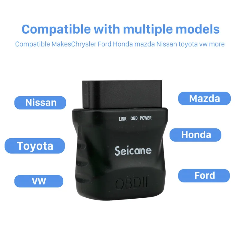 Автомобильный сканер Seicane OBD2 диагностический инструмент Bluetooth интерфейс Super Mini V1.5