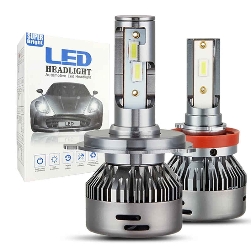 

2PCS H4 H7 Led Bulbs H1 H8 H11 H16 HB3 9005 HB4 9006 9012 Auto Led Headlight 12V 6500K Mini Size Fog Light For Car Drop Shipping