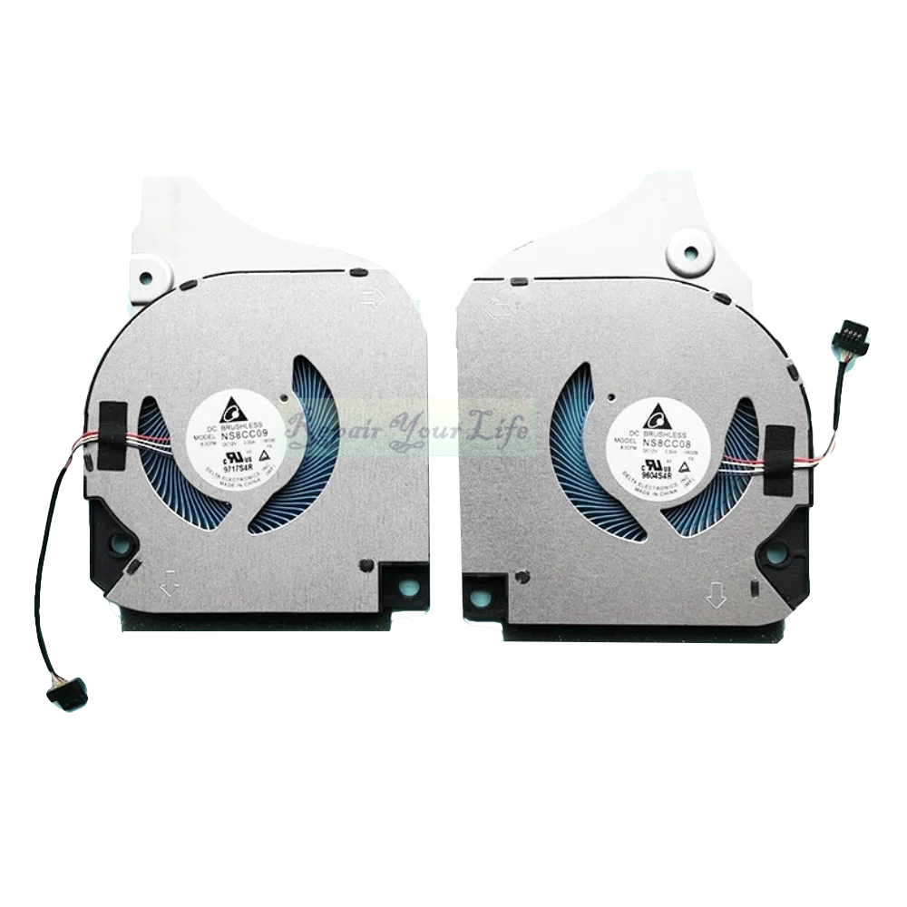 Ventiladores de Refrigeração para Dell Livro de Jogos Inspiron 17 g7 7790 Ns8cc08-18g29 Ns8cc09-18g30 pc Radiador Refrigerador 12v 0.5a 0f7n58 X4f3m Gpu Cpu - Imagem 2