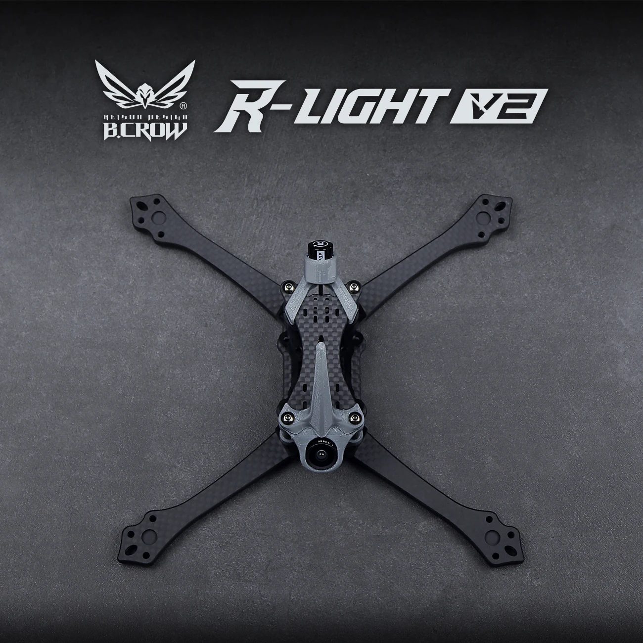 BCROW R-LIGHT V2 T700 углеродное волокно 5 дюймов FPV рамка с 20 мм отверстием FC для
