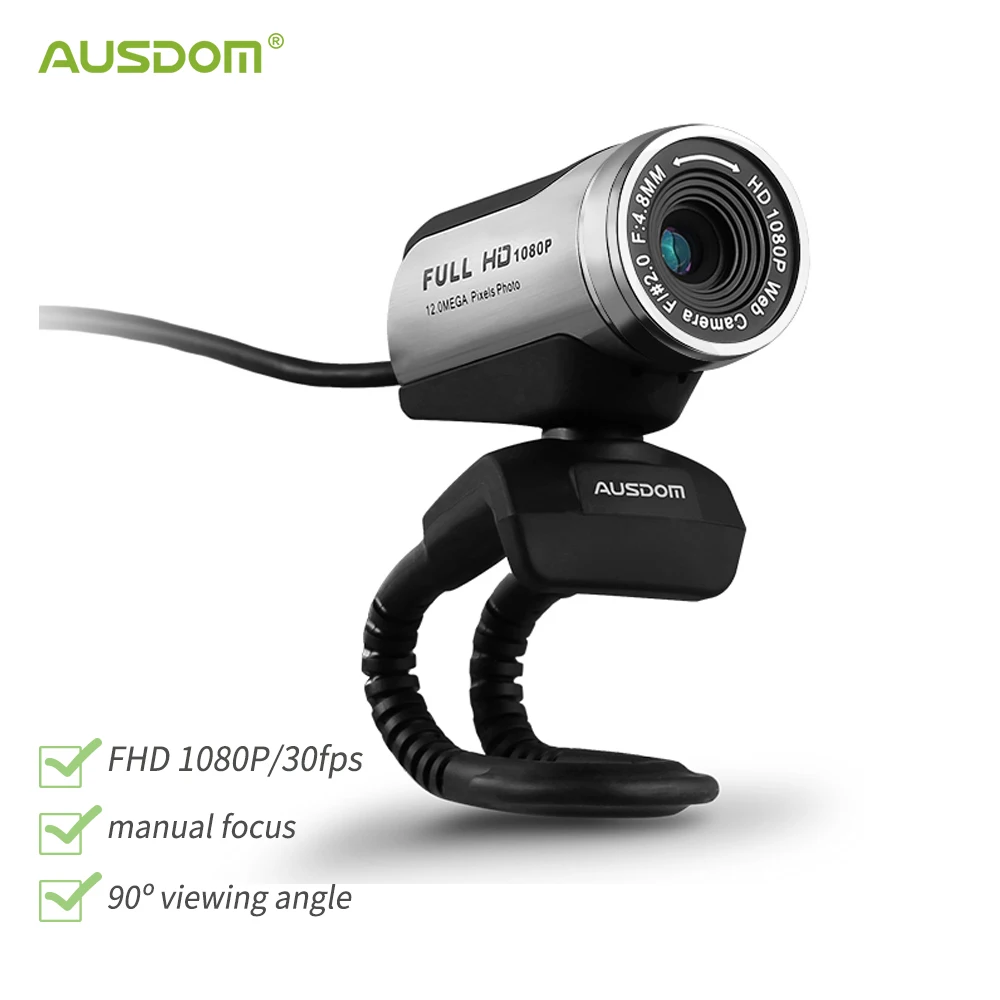AUSDOM AW615 HD Web Camera With Rapid rise USB New product! New type Microphone Webcam 1080P 2.0