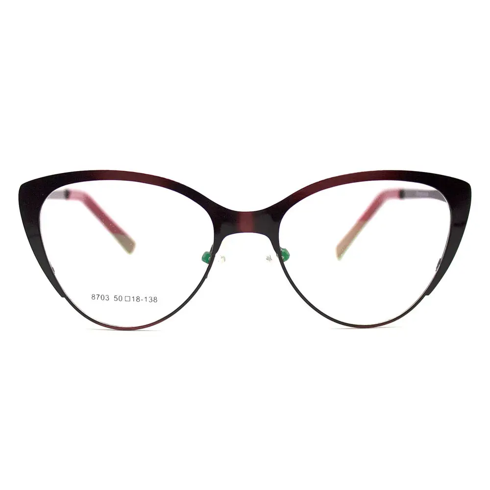 LuckTime модные женские очки из сплава, оправа кошачьи глаза, очки для близорукости, оправа для женщин Lucky Time, оправы для очков по рецепту#8703