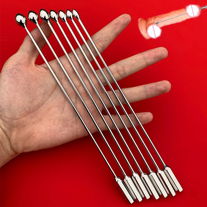 

7pcs/Set Metal Urethral Catheter Steel Urethral Dilator Horse Eye Stimulation Penis Plug Sounding Male Masturbator Sex Toys 18