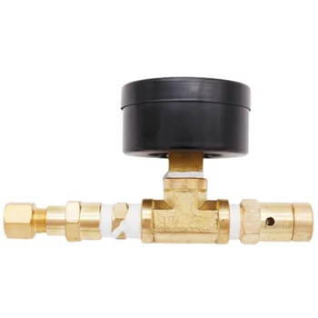 

Adjustable Pressure Relief Valve with Gauge, for Home Brew Beer Ball Lock Adjustable Pressure Valve with Gauge,Kegging Equipment