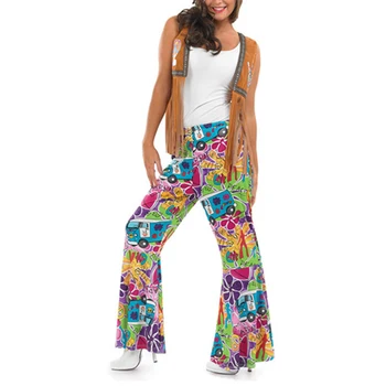 

Women’s Retro 60s 70s Groovy Hippie Costume Flower Power Fancy Dress Costume