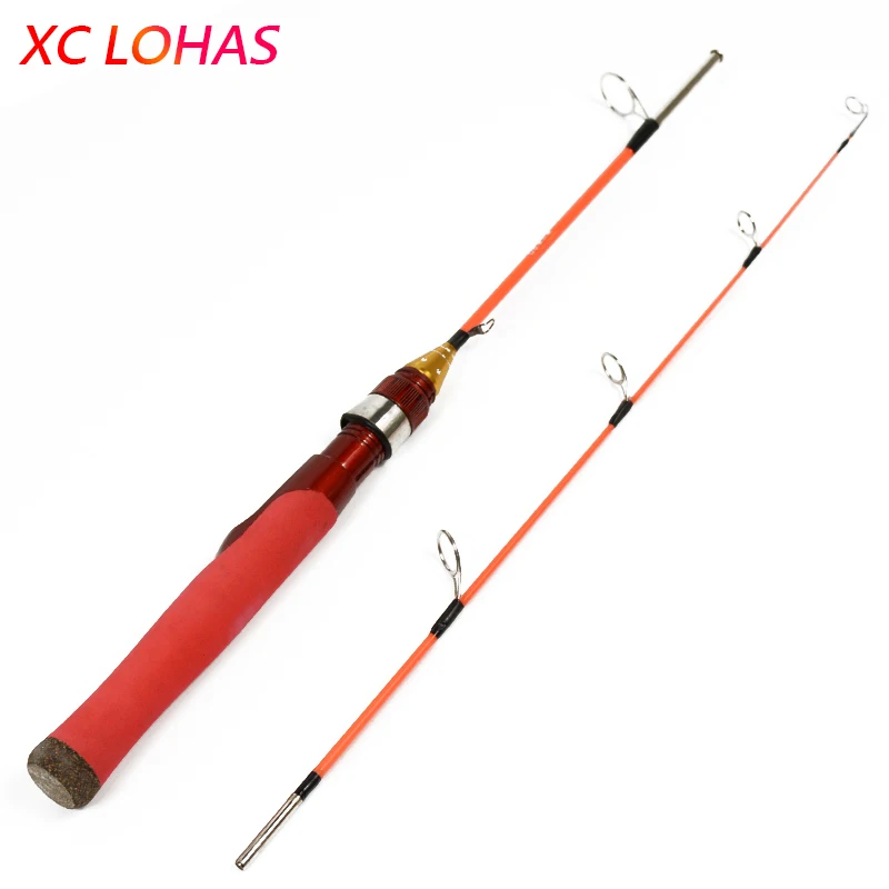 Portable 80CM Shrimp Winter Ice Fishing Rod Fish Tackle Pole Rods Telescopic Qh