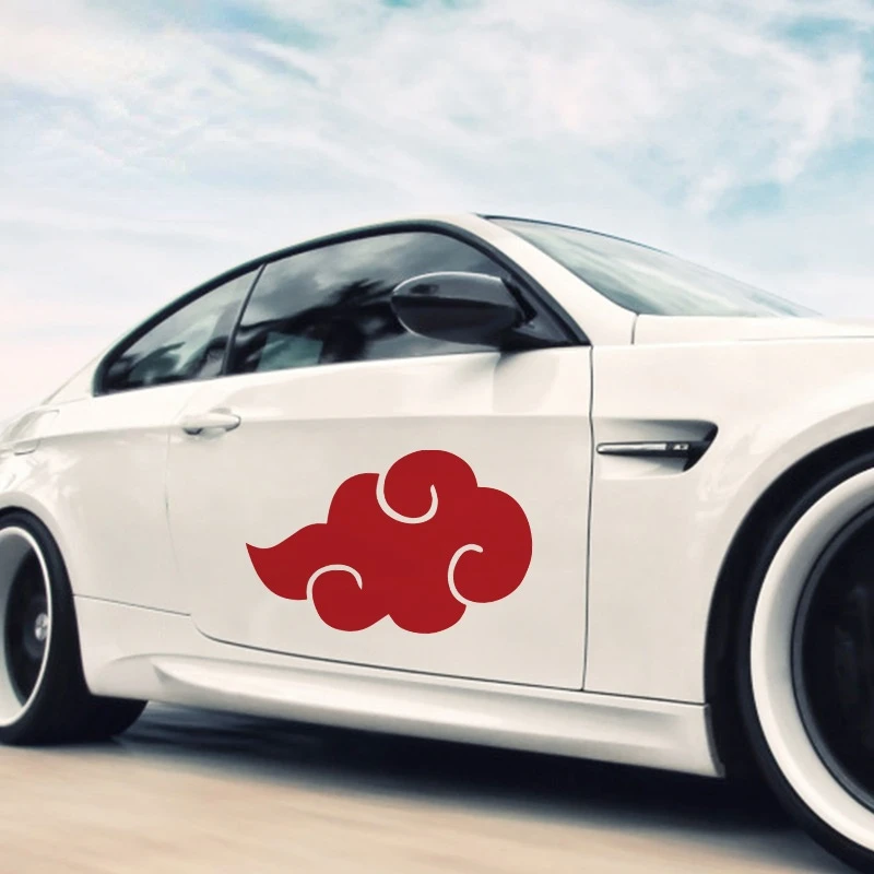 For Ninja Akatsuki Cloud Waterproof Car Stickers Sunscreen Personality Bumper Custom Printing Decal L43cm*28cm | Автомобили и
