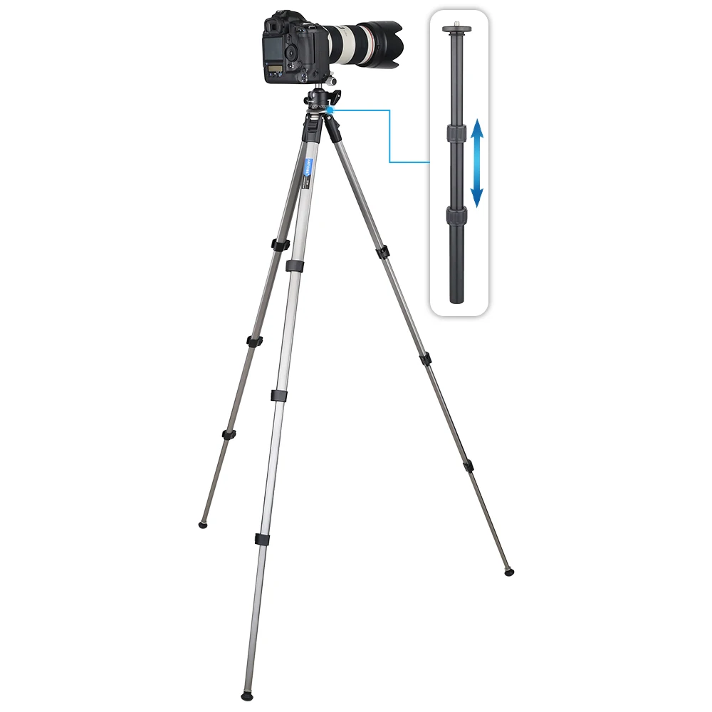 Profissional para Câmera Suporte do Telefone Melhor do Que Tripé Celular Dslr Flexível Leve Panorama Bola Cabeça Q666 - Image 3