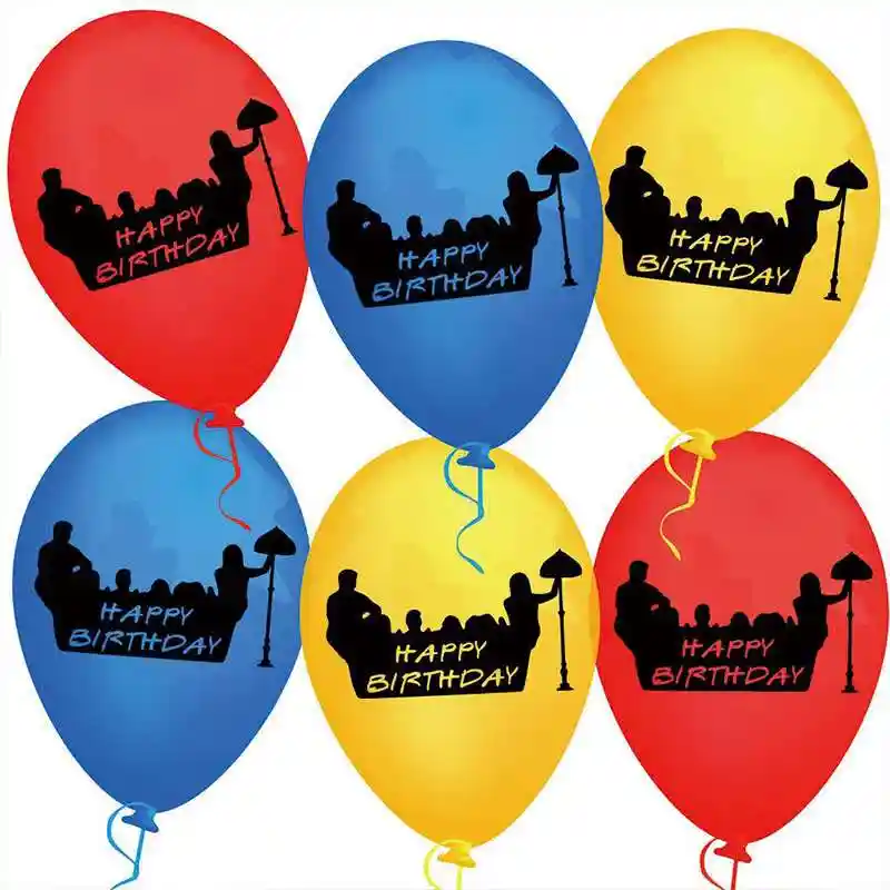 12pcs Friends Tv Show Balloon Tv Balloon Friends Theme Party Supplies Baby Happy Birthday Party Decor Kids Toys Ballons Accessories Aliexpress