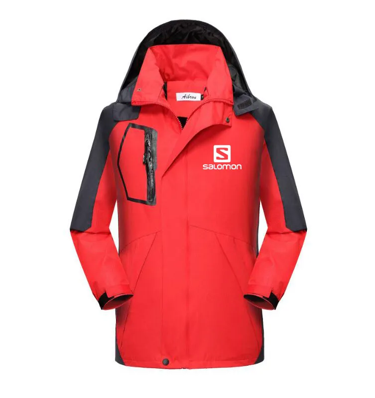 

Salomon Winter Men Jackets Mens Hiking Jacket Casual Outwear Warm Hooded Coat Man Windproof Overcoat Outdoor Fashion Top