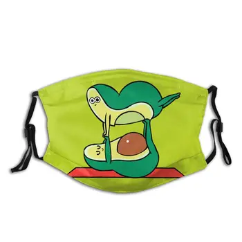 

Acroyoga Avocado Adult Non-Disposable Face Mask Anti Haze Dustproof Protection Cover Respirator Muffle Mask with Filters